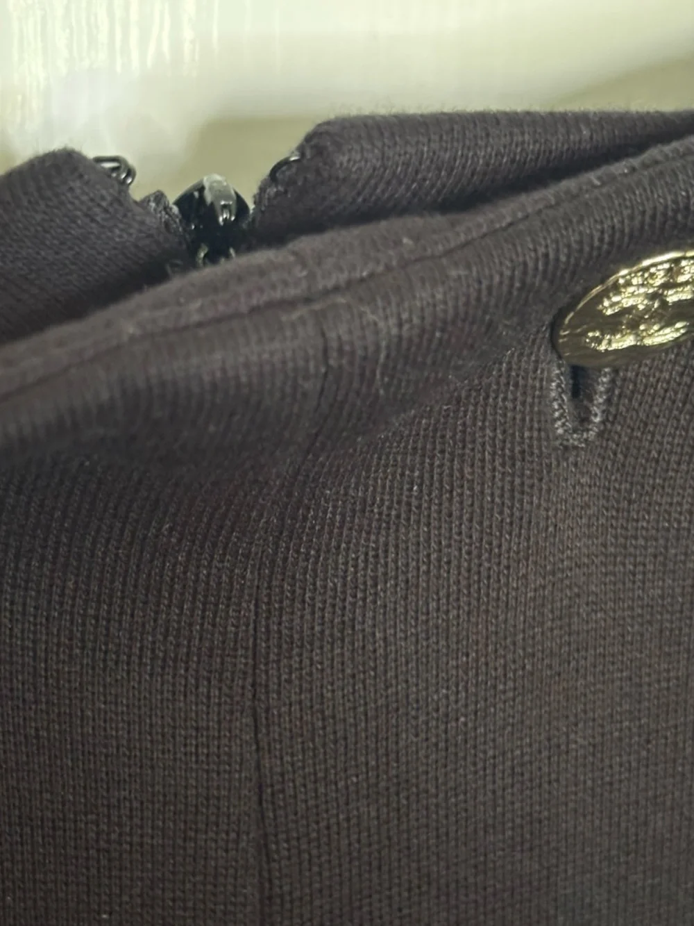 EUC CHANEL Sailor Cotton Black Wide-Leg Pants with Decorative Buttons Size 38